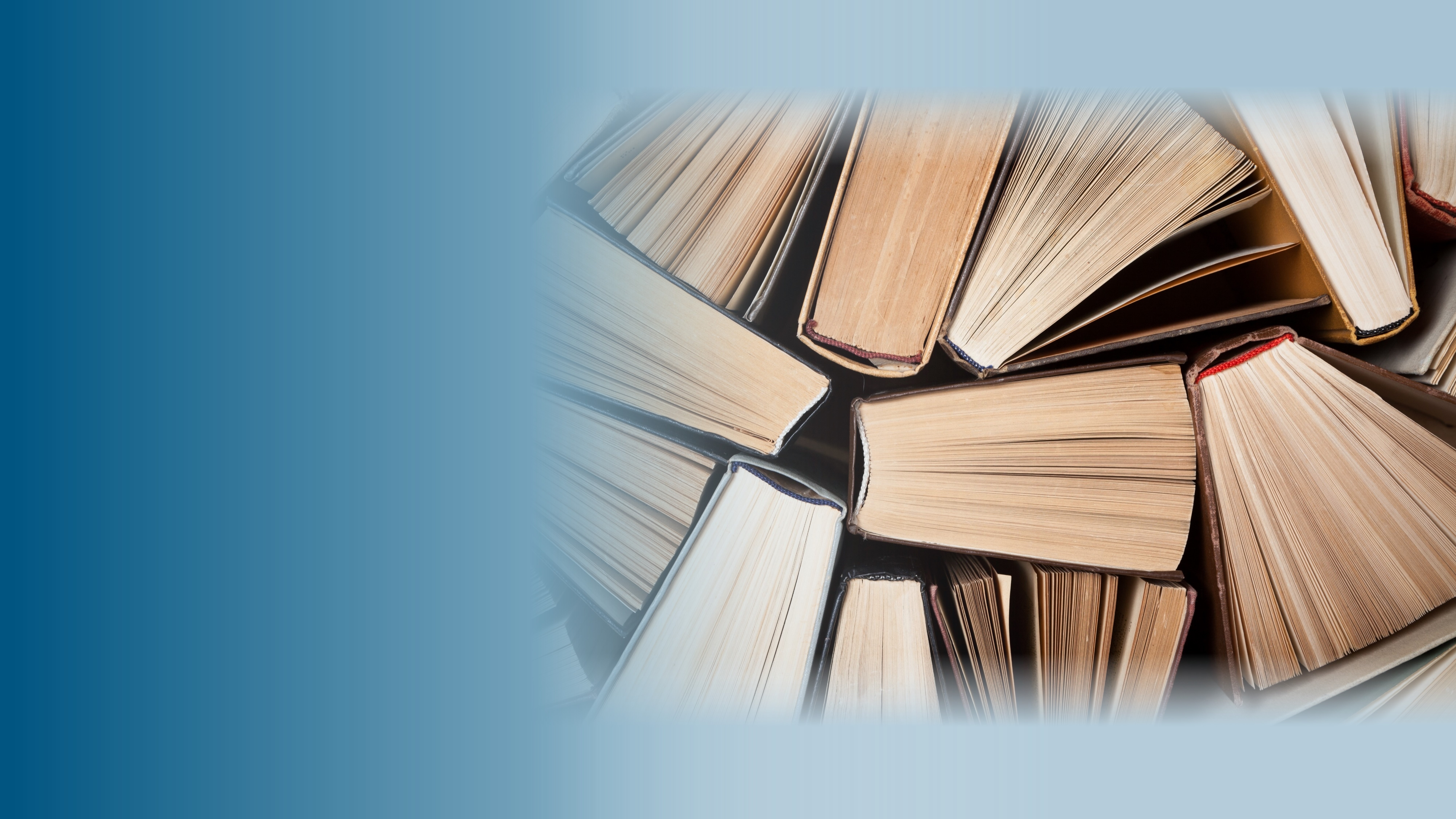 Picture of books stacked on top of each other