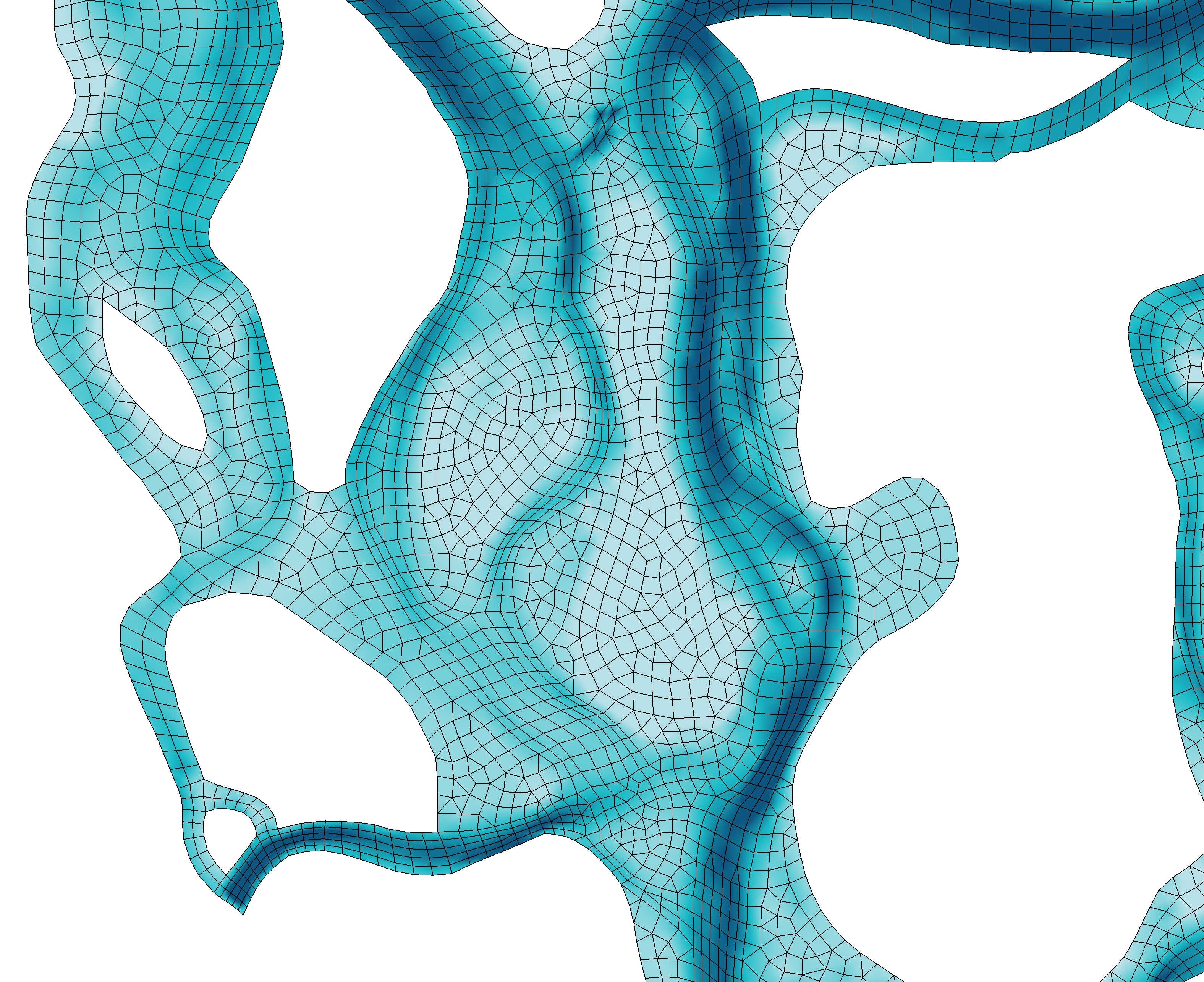 A graphic of flood modelling at Moreton Bay